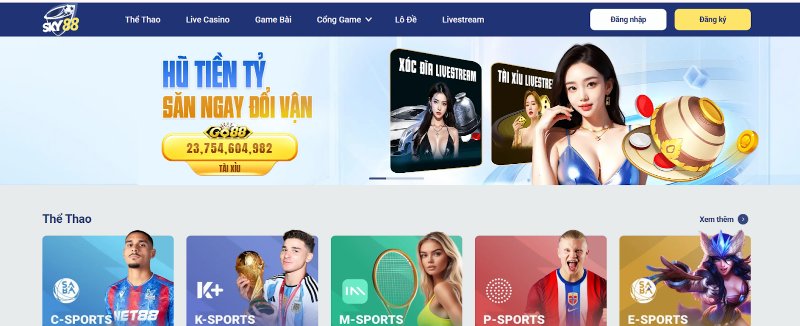 SKY88 - Tận Hưởng Thế Giới Cá Cược Đỉnh Cao Năm 2025