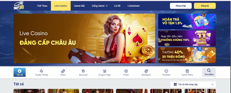 Vô số game cược chất lượng